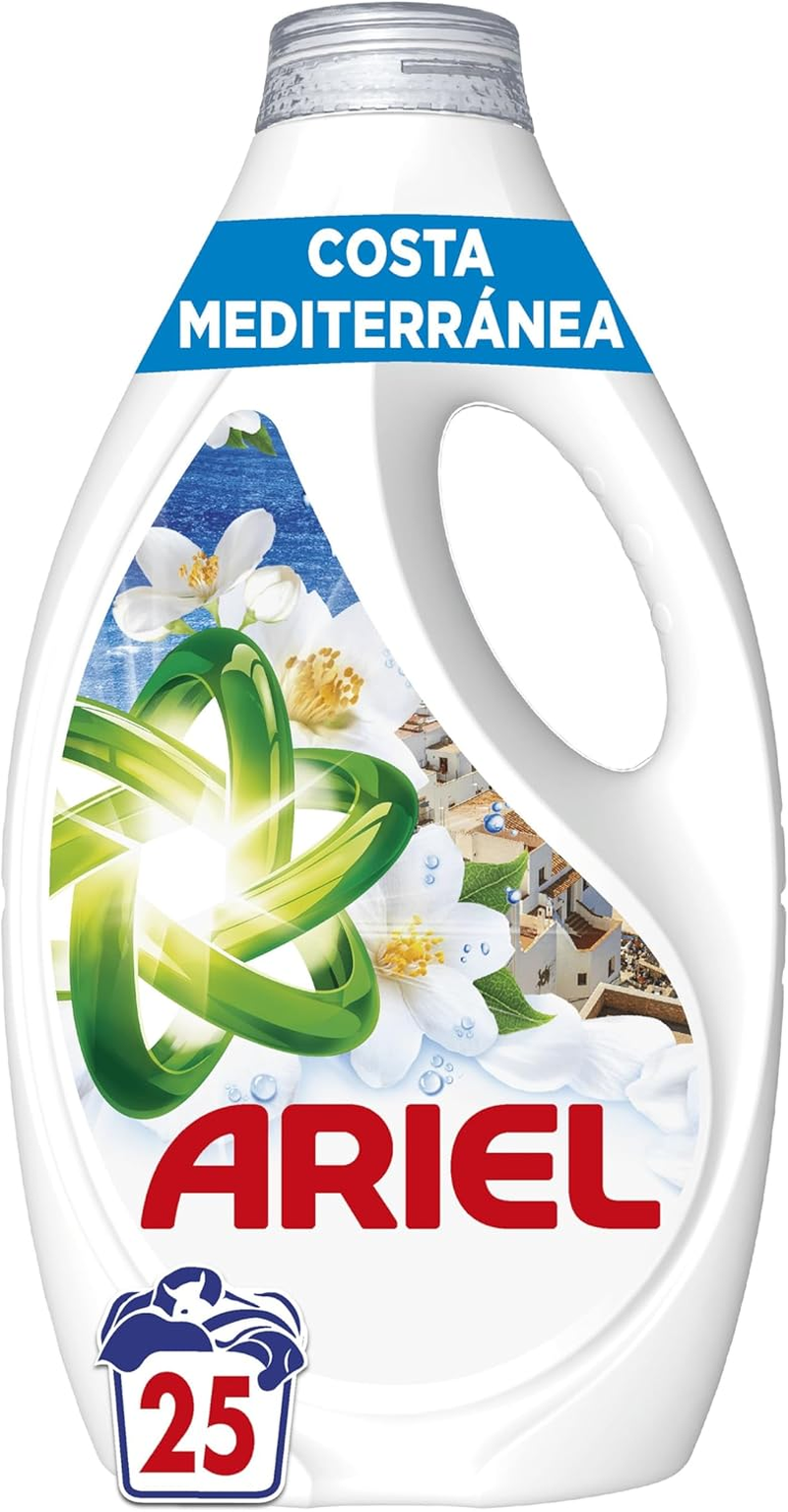 Ariel Brisa Marina Y Jazmín, Detergente Líquido, 25 Lavados