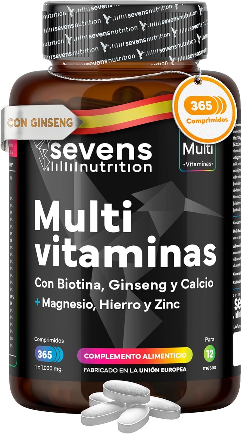 Vitaminas Para El Cansancio Con Magnesio Y Ginseng - Multivitaminas Para Hombre