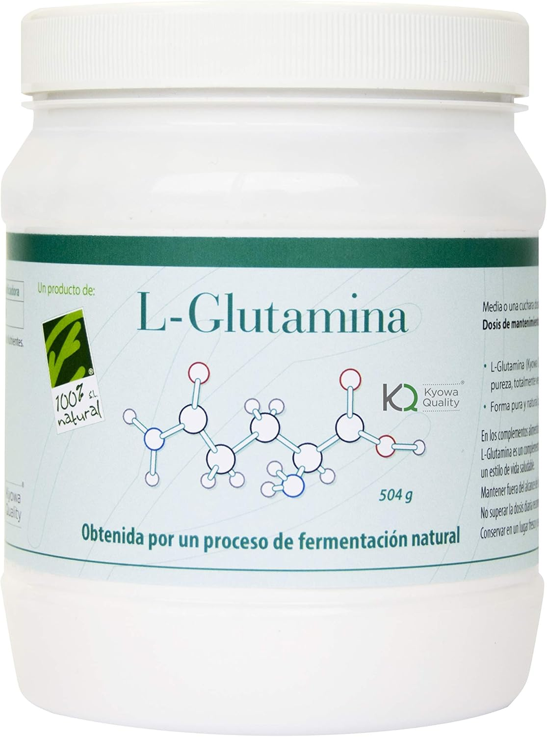 L-Glutamina Kyowa Quality® En Polvo - Aminoácido Puro - 168 Días - Recuperación