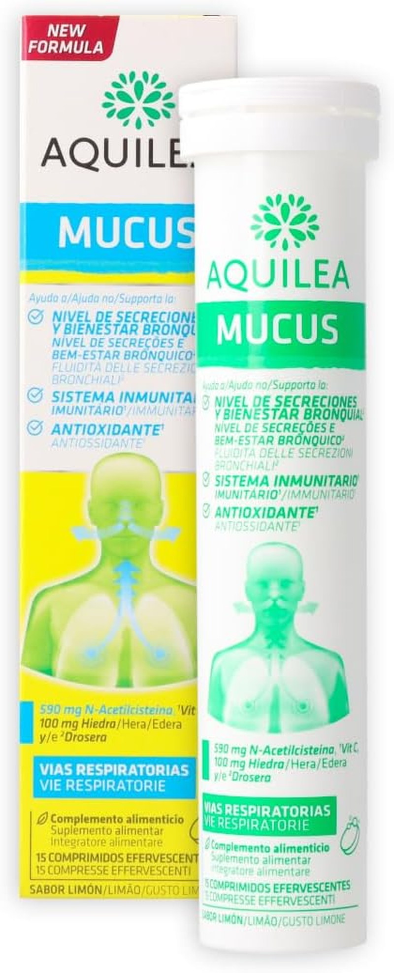 Aquilea MUCUS COMPROPOLIS VITAMINA C HIDROSERA PARA VIAS RESPIRATORIAS 15 COMPRI