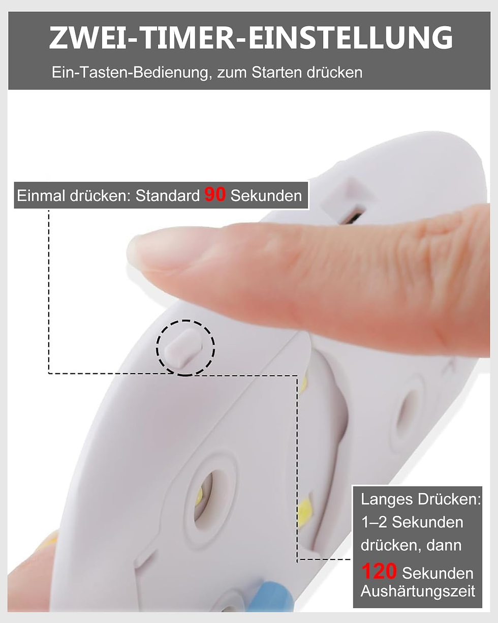 Miniatura: Aokitec Lámpara Led Uñas De Gel Portátil Con Forma De Ratón, Con USB, Para Todos