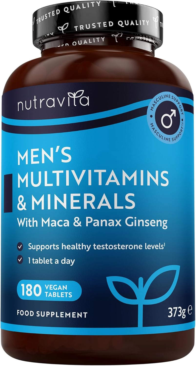 Nutravita Multivitaminas Y Minerales Veganas Para Hombre - 25 Vitaminas Y Minera