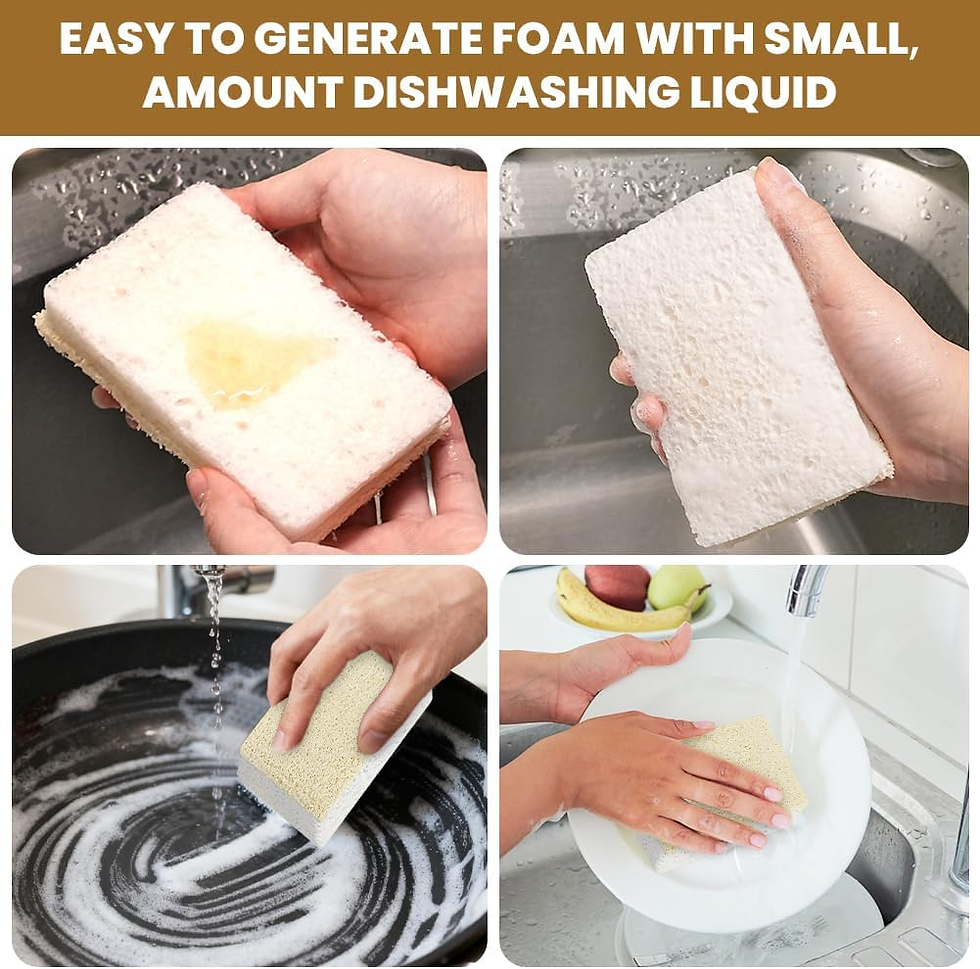 Miniatura: Esponjas De Luffa, 6 Piezas Natural Esponja Estropajo, Esponjas De Cocina De Luf