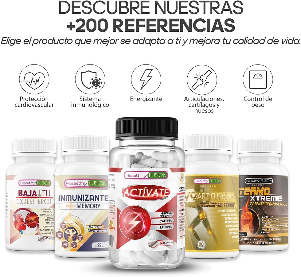Miniatura: Healthy Fusion - Actívate | L-Taurina + Cafeína + Ginseng Siberiano | Aumenta La
