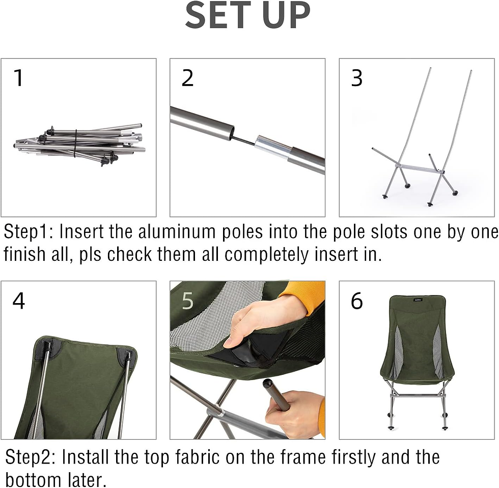 Miniatura: Naturehike Silla De Camping Plegable Portátil Ultraligera Con Bolsa De Transport