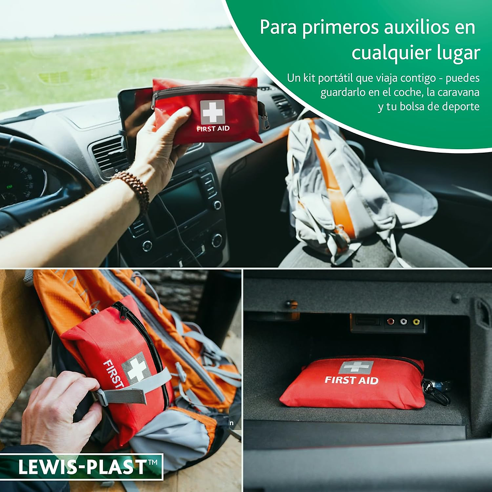 Miniatura: LEWIS PLAST Kit Completo De Primeros Auxilios 92 Piezas De Primeros Auxilios Al 