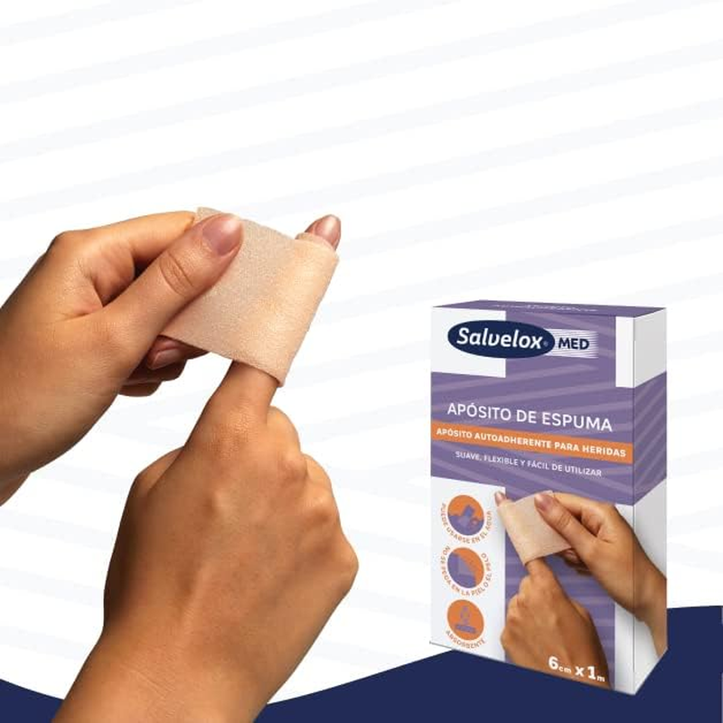 Miniatura: Salvelox ® | Apósito De Espuma | Apósito De Espuma Autoadherente Elástico Y Abso