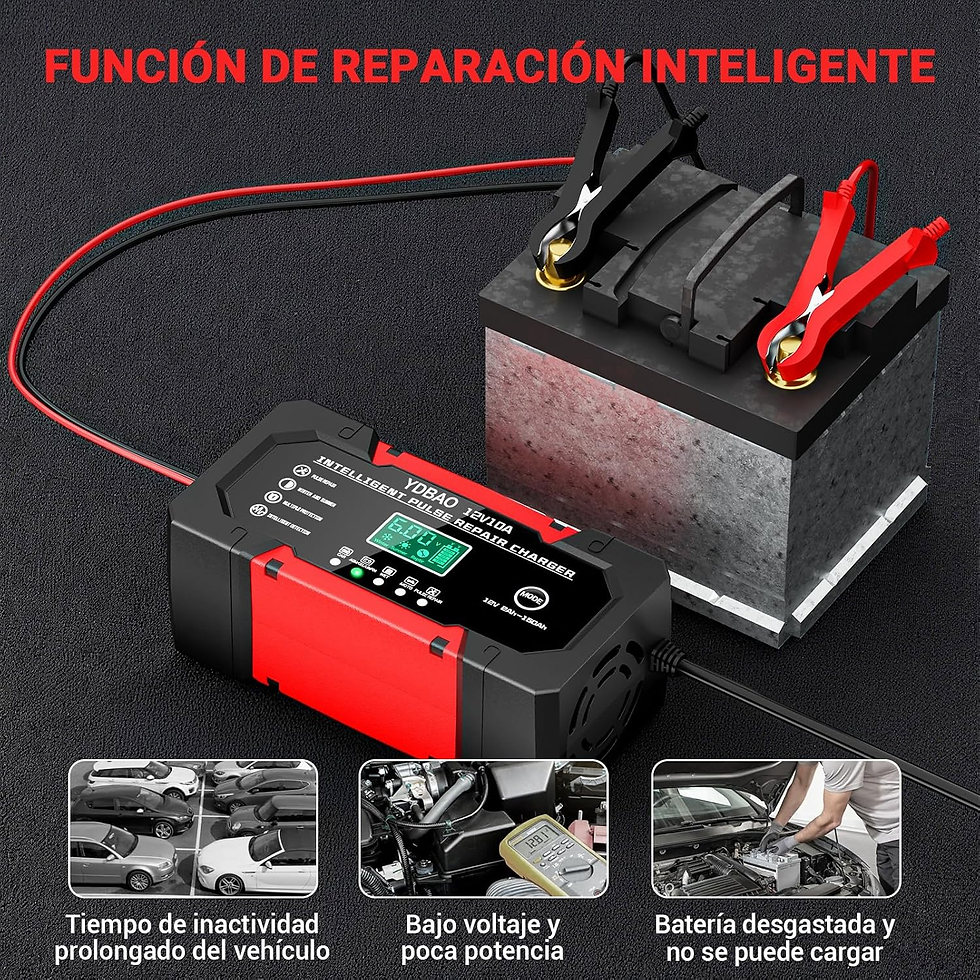 Miniatura: Cargador Baterias Coche 12V 10A Cargador De Baterias Coche Y Moto Inteligente Co