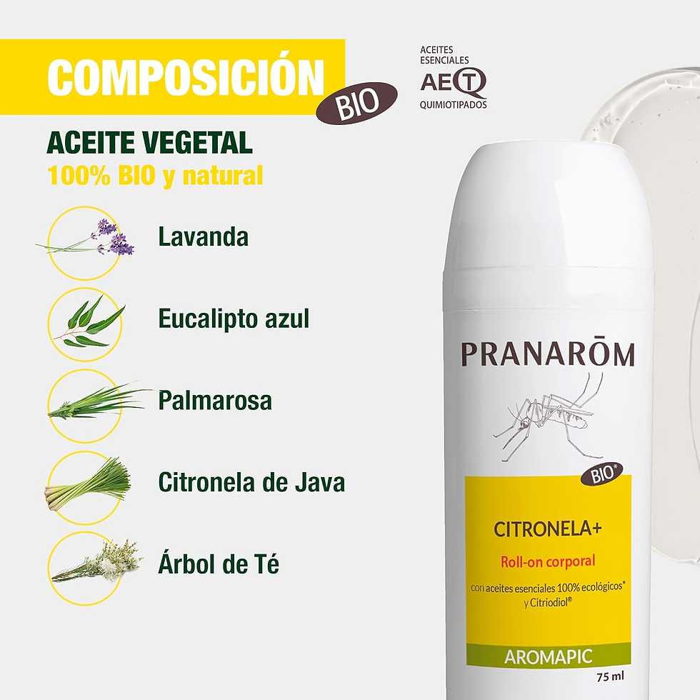 Miniatura: PRANAROM - Aromapic - Roll-On Citronela+ Natural Y Bio - Prevención De Picaduras