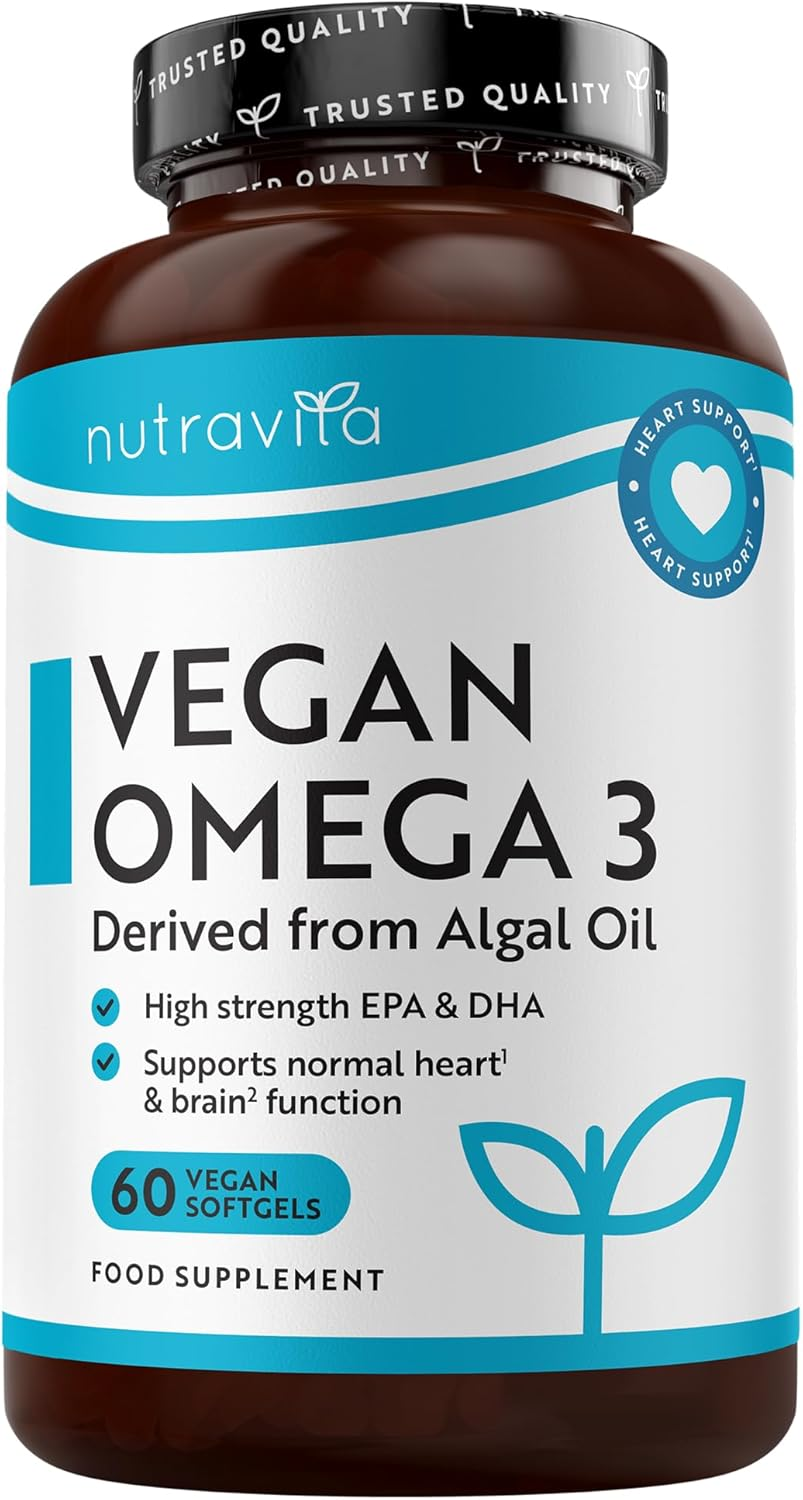 Nutravita Omega 3 Vegano 2000Mg - Omega 3 Cápsulas Vegetales Derivados De Algas