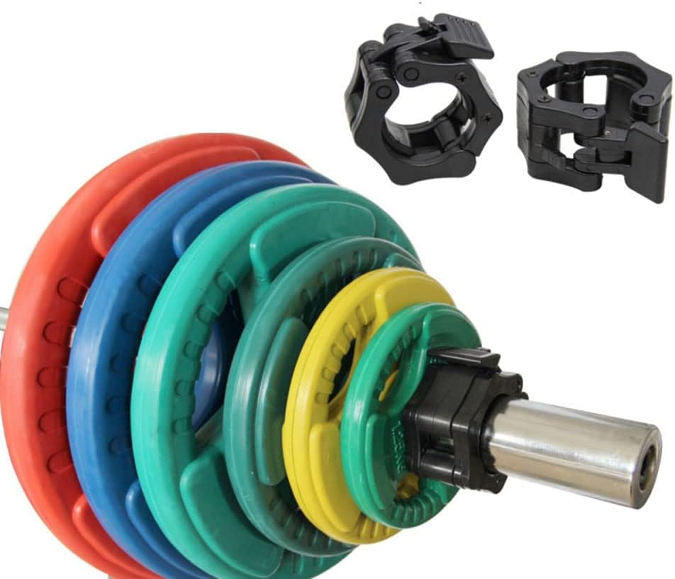 Miniatura: Abrazaderas De Barra Olímpico Bloqueo De Giro Collares Barra Con Pesas Clips Lev
