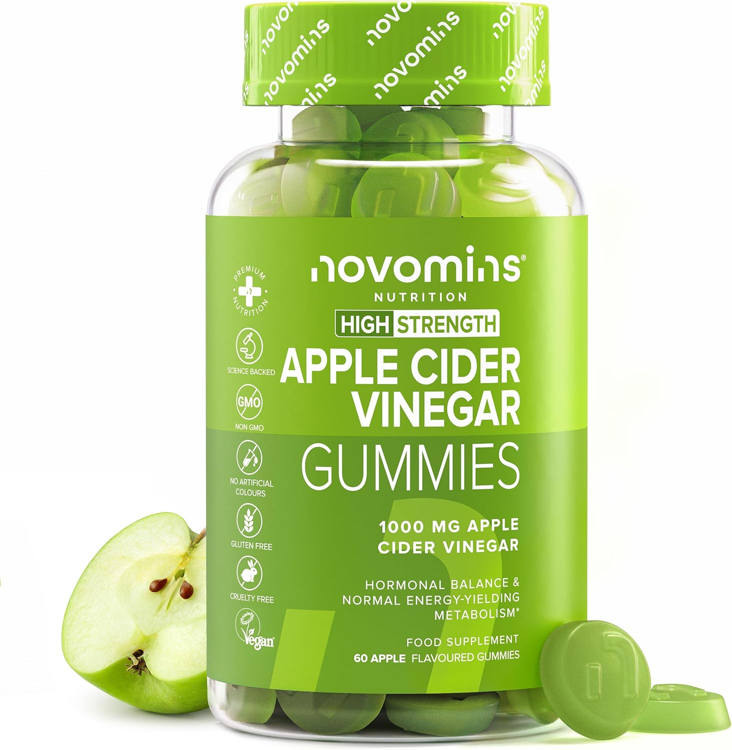 Gominolas De Vinagre De Manzana - 1000Mg Vinagre De Manzana Madre Con Vitamina B