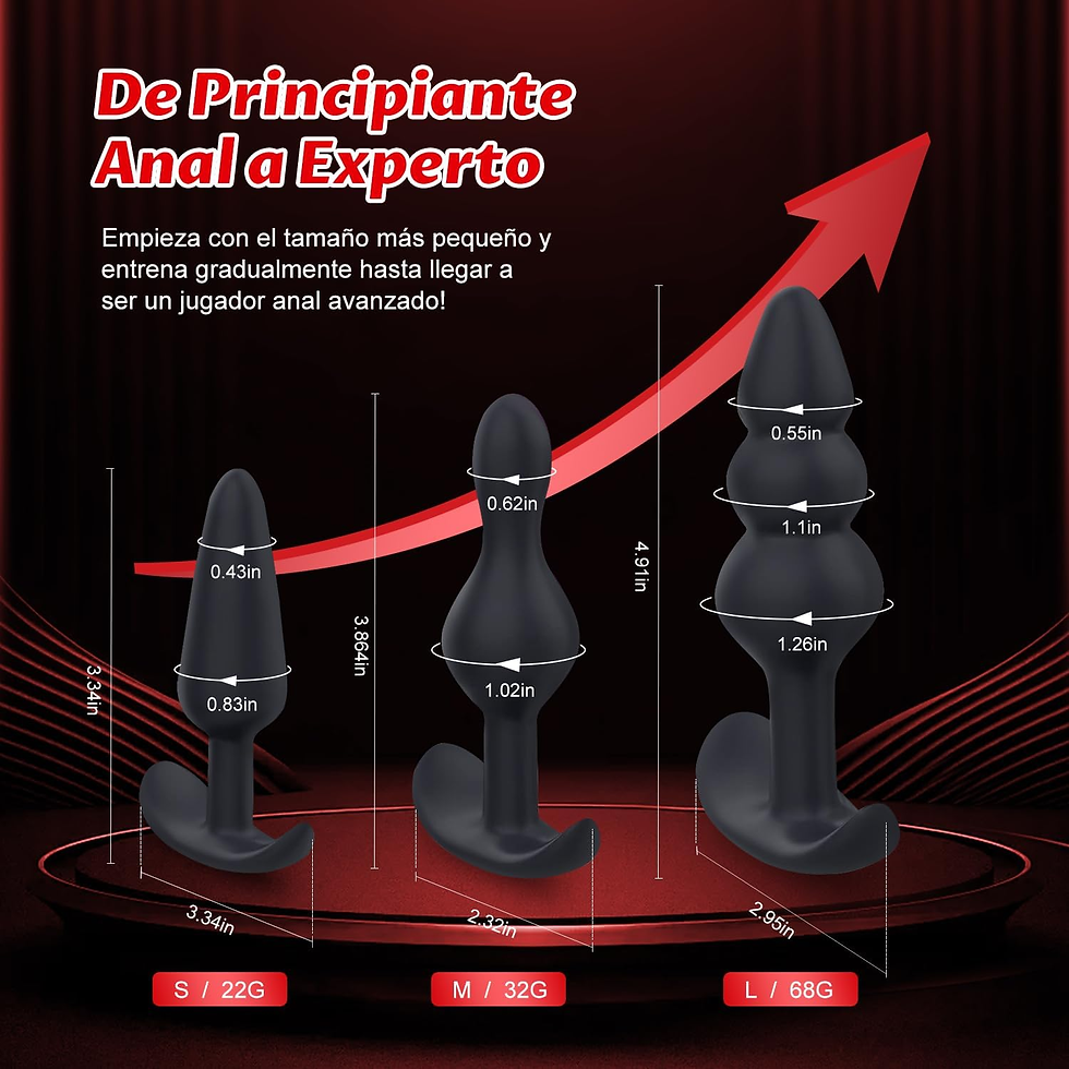Miniatura: 3PCS Plug Anal Juguetes Eróticos Para Pareja Sexuales Dildo Anal Plug Anales Dil