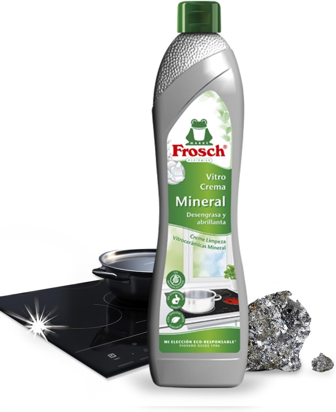 Frosch - Limpiador Ecológico Para Vitrocerámica Nueva Fórmula Mejorada Con Mármo
