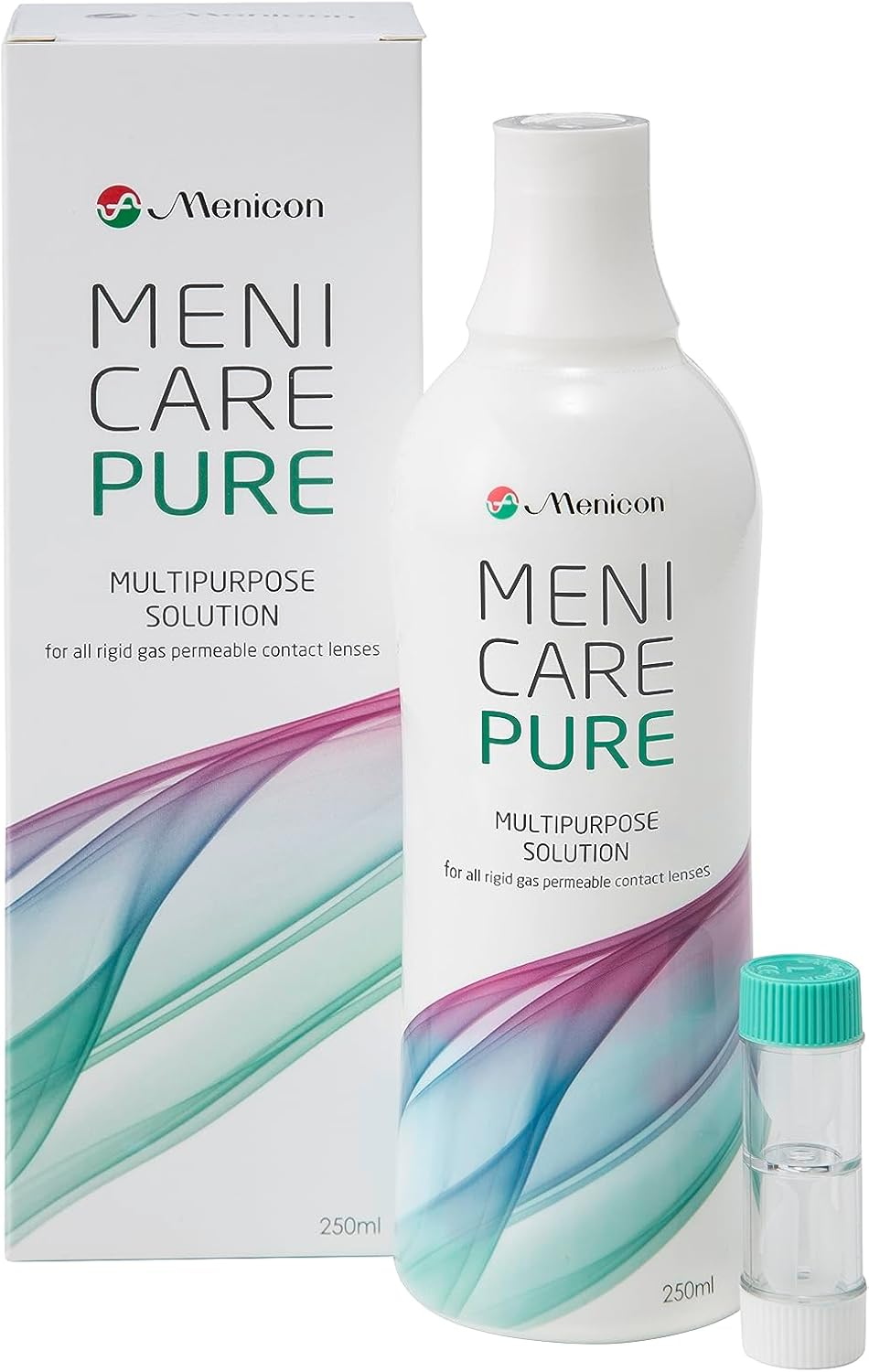 Menicare Pure Mehrzwecklösung 250 Ml Für Formstabile Kontaktlinsen.