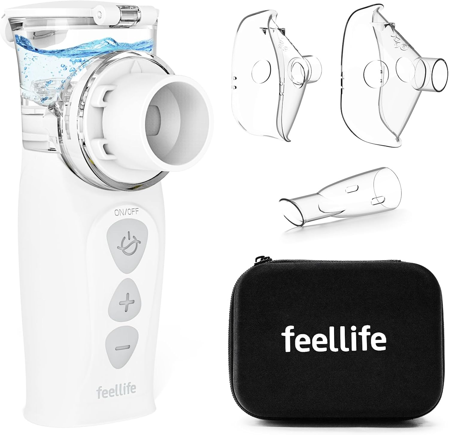 FEELLIFE Nebulizador Portatil Silencioso Tipo C Recargable, Nebulizador Bebés Y