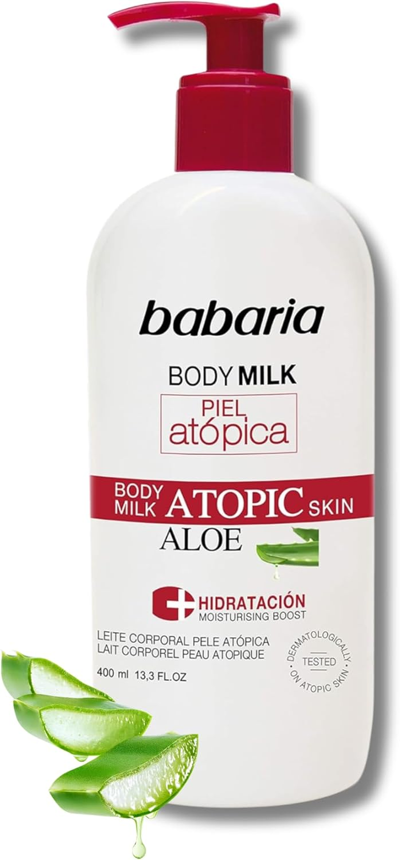 Babaria - Body Milk Para Pieles Atópicas | Con Aloe Vera Pantenol Y Vitamina E |