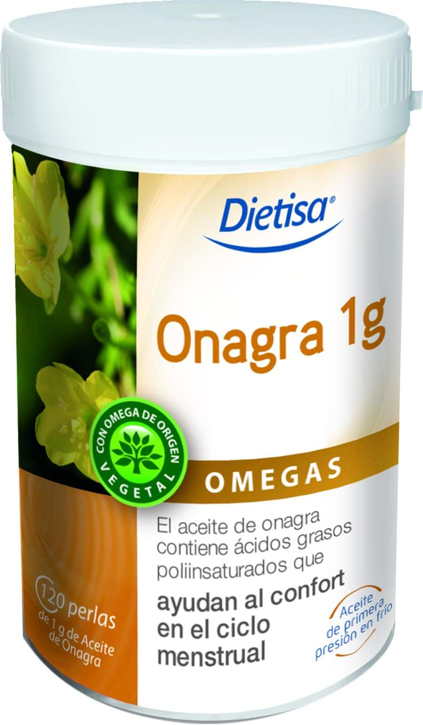 Dielisa – Onagra 1 G, Complemento Alimenticio Con Aceite De Onagra Y Vitamina E,