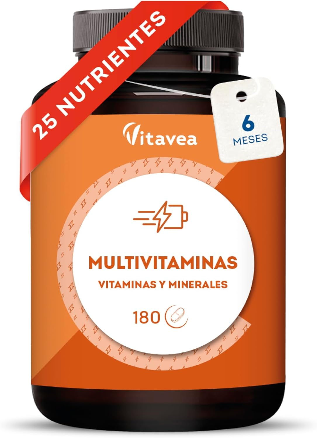 Multivitaminas Y Minerales – 25 Nutrientes Con Vitaminas A, B, C, D, E, Zinc Y H