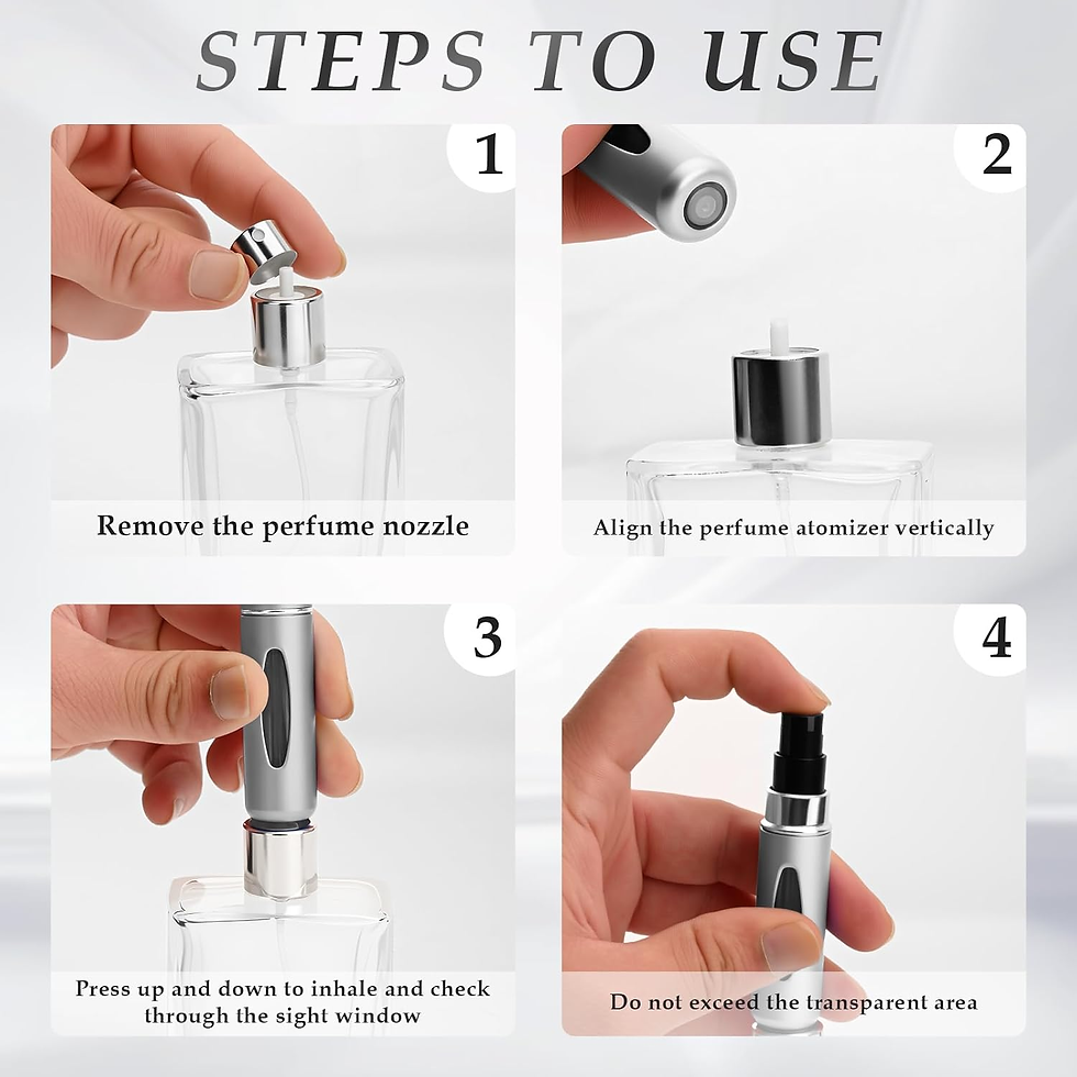 Miniatura: 12 Pcs 5Ml Atomizador Perfume Recargable, Mini Frasco Decants Perfume Recargable