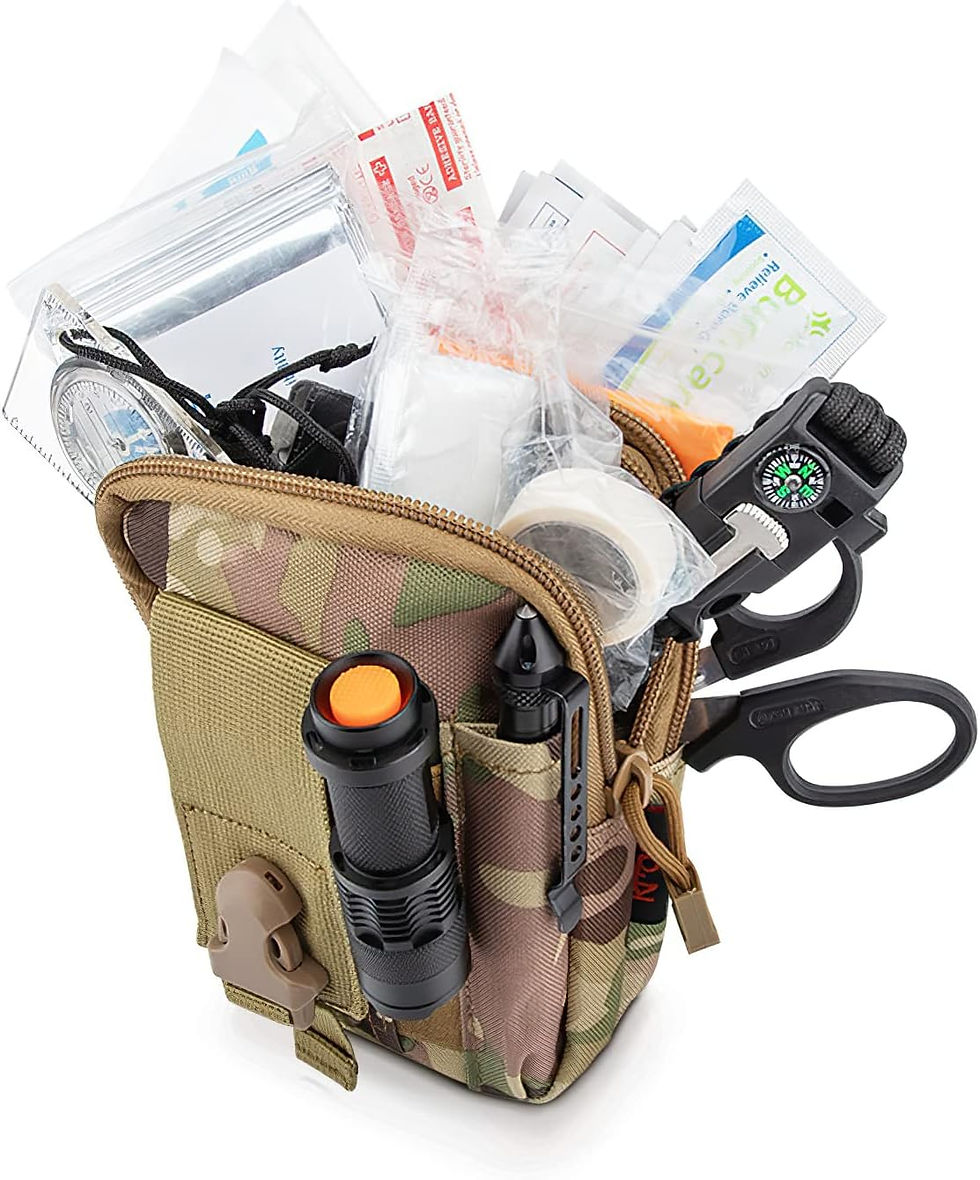 Miniatura: Bolso Táctico Para La Cintura MOLLE Bolso EDC Exterior Para Hombre Senderismo Ri