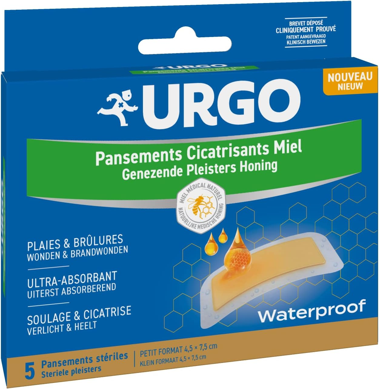 Urgo - Apósitos Cicatrizantes Con Miel - Quemaduras Y Heridas Superficiales - Ta