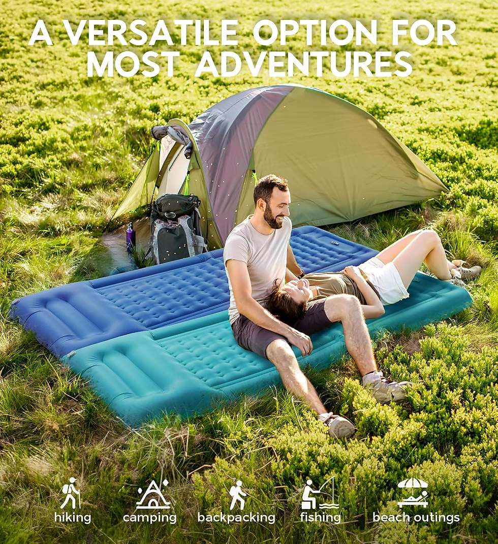 Miniatura: Esterilla Camping Colchon Hinchable Indivudual, Colchoneta Camping Con Bomba De 