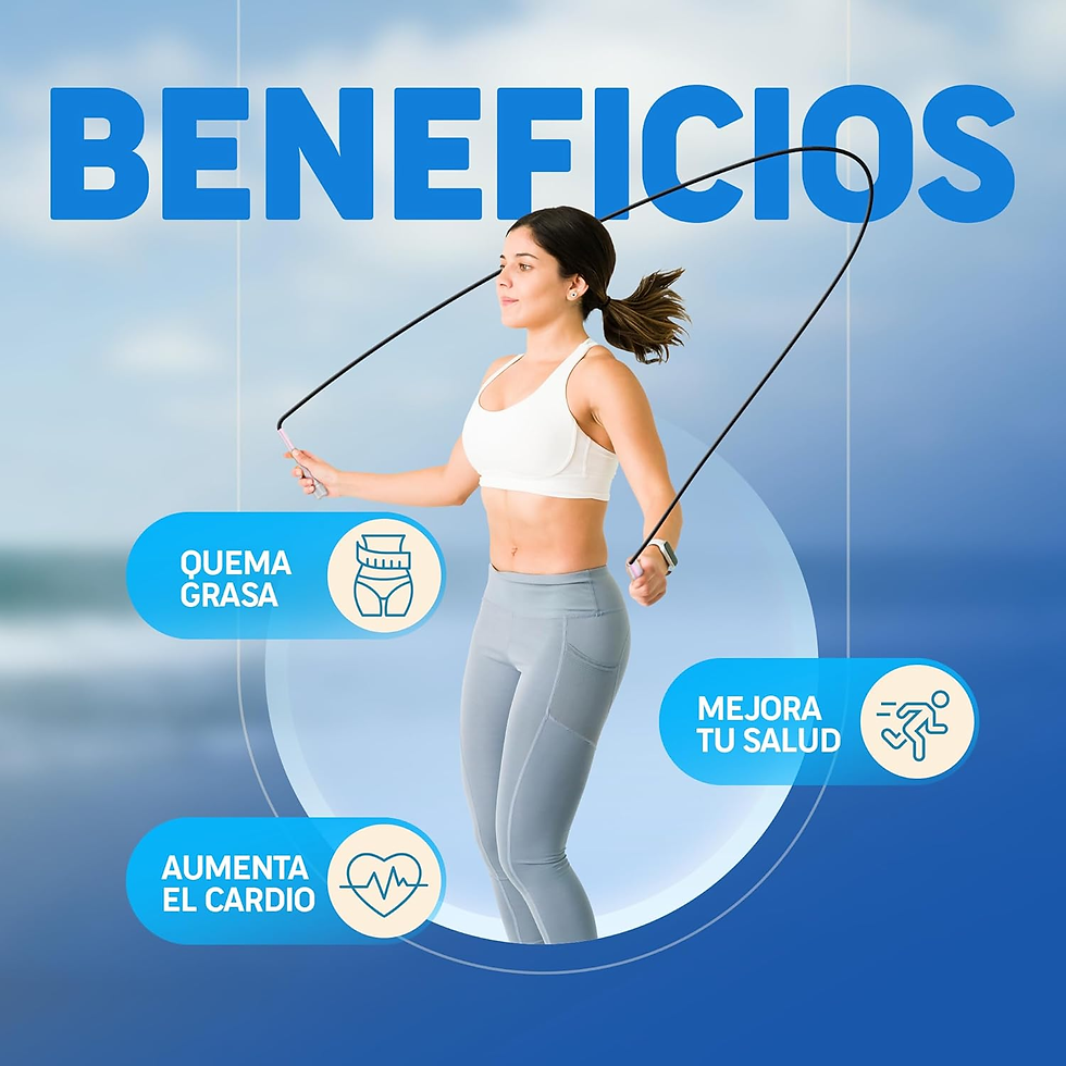 Miniatura: Comba Crossfit PORTENTUM Ligera, Con Mangos De Plástico Ergonómicos Y Resistente