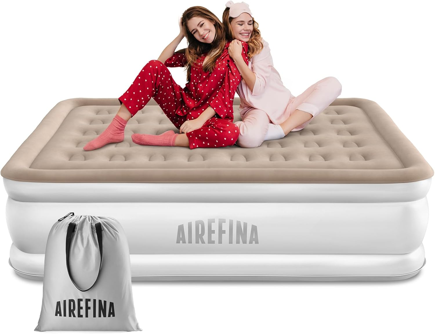 Airefina Colchón Hinchable Con Bomba Integrada, Premium Colchon Hinchable, Hinch