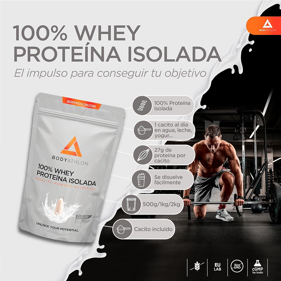 Miniatura: Proteína Isolate 500G Sin Azúcar, Sin Edulcorantes– Aislado De Proteina De Suero