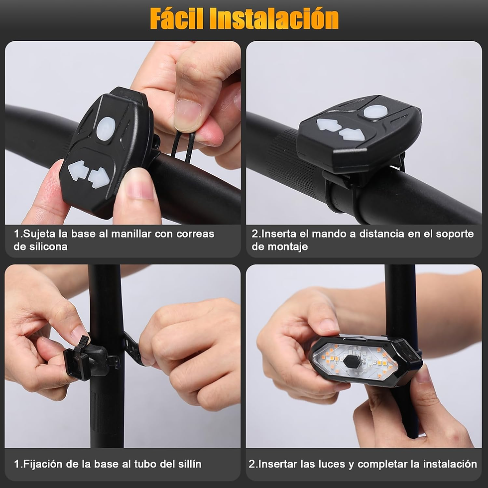 Miniatura: EBUYFIRE Luz Trasera Bicicleta Inteligente Recargable USB, Super Luz Bicicleta T