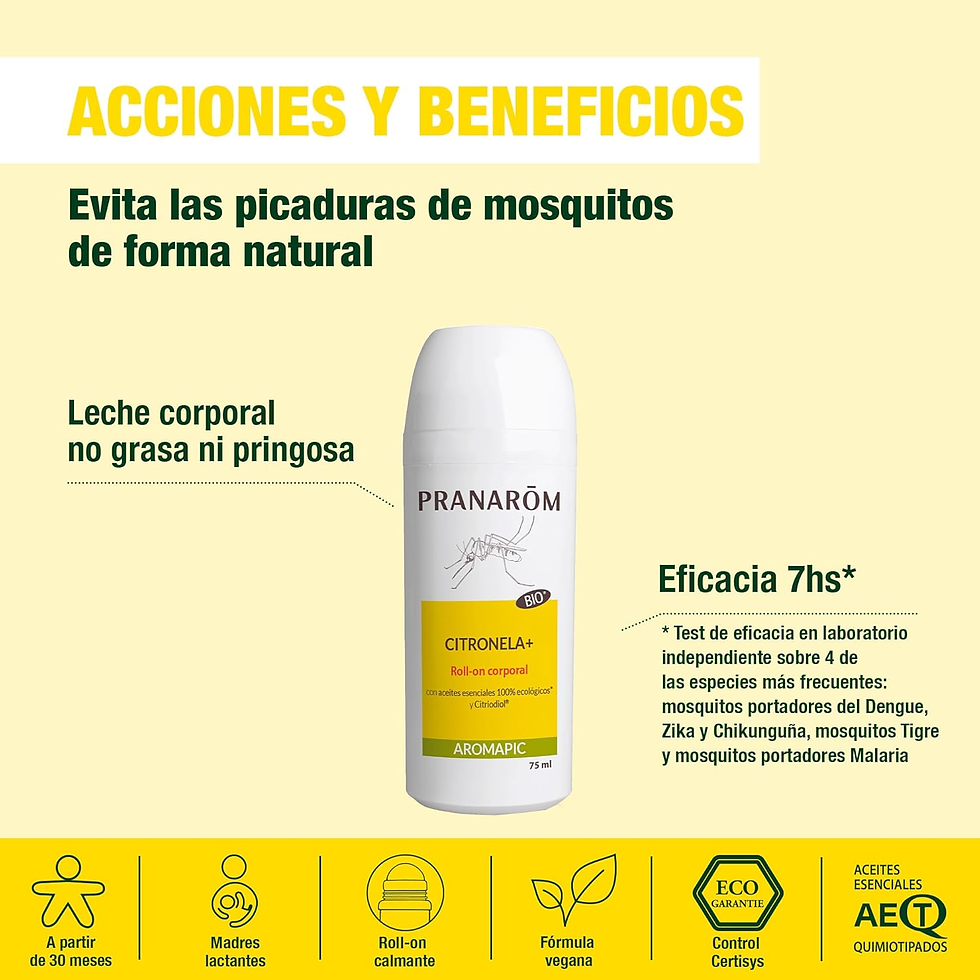 Miniatura: PRANAROM - Aromapic - Roll-On Citronela+ Natural Y Bio - Prevención De Picaduras