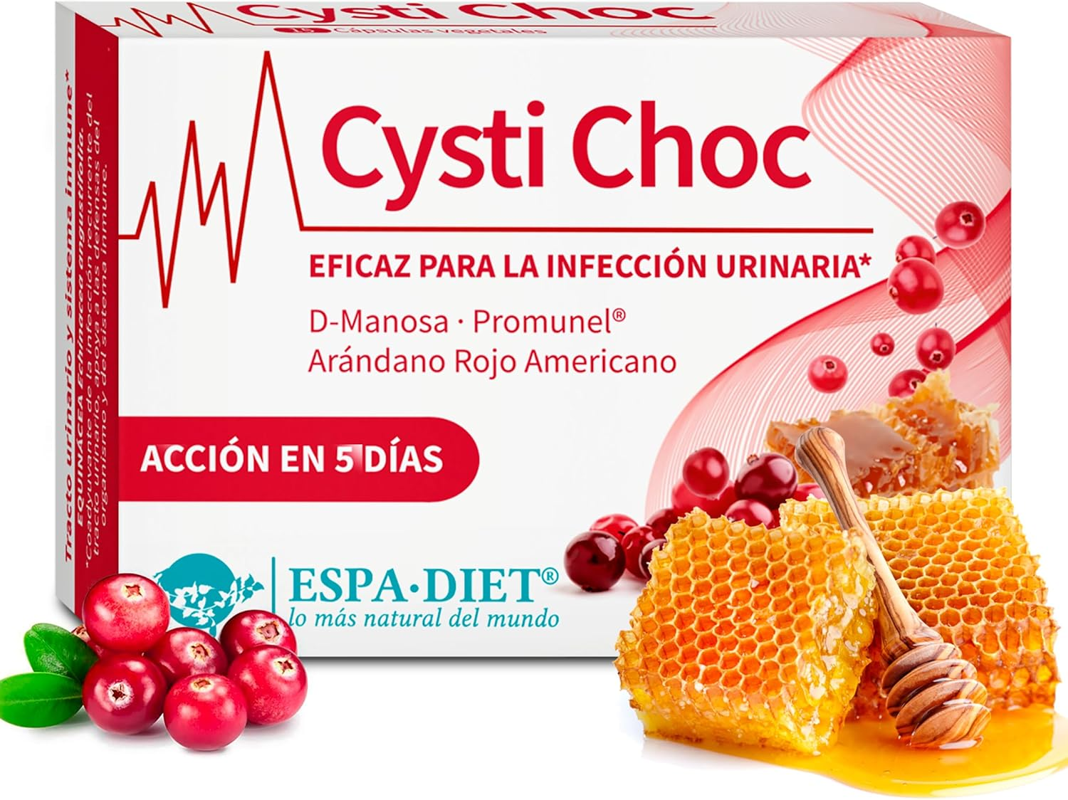 Espadiet Cysti Choc – Capsulas De Arandano Rojo Para Cistitis– Salud Urinaria Co