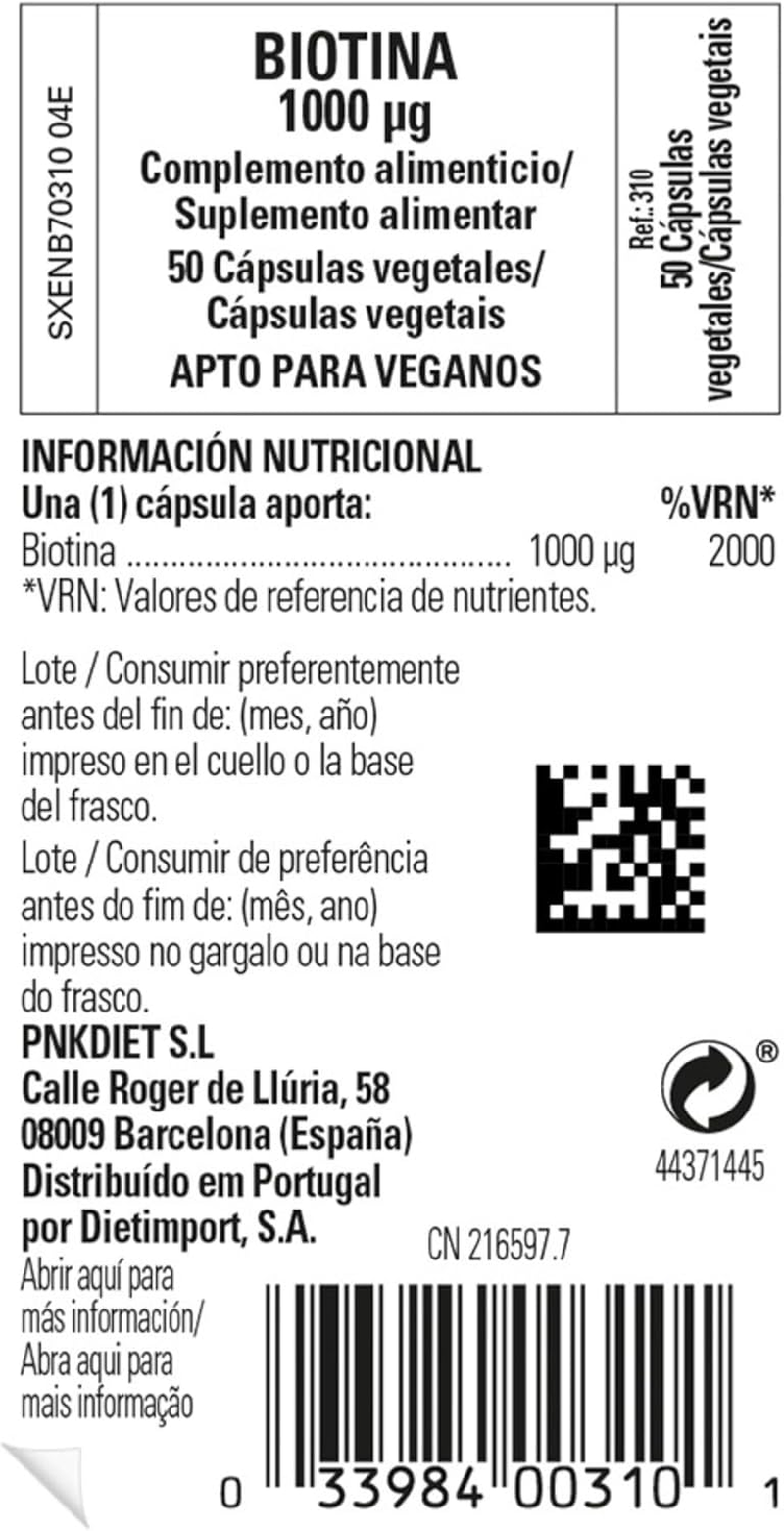 Miniatura: Solgar Biotina 1000 Μg, Apoya La Salud De La Piel Y Del Cabello, 50 Comprimidos