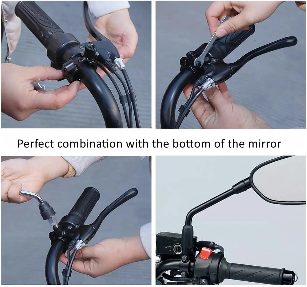 Miniatura: AUTOZOCO Abrazadera Montaje Espejo Retrovisor Para Moto | Soporte Retrovisor | S