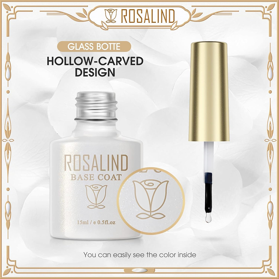 Miniatura: ROSALIND Base Y Top Coat Semipermanente Esmalte De Uñas En Gel UV LED Soak off K