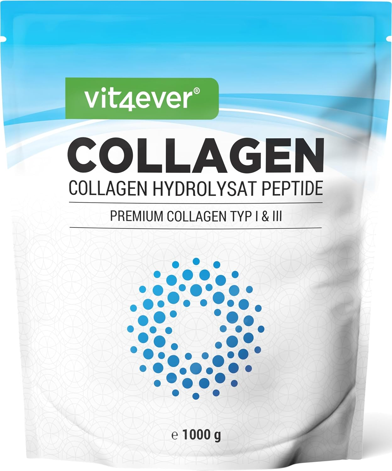 Colágeno En Polvo 1000 G - 100% Péptidos Hidrolizados De Colágeno Bioactivo - Ti