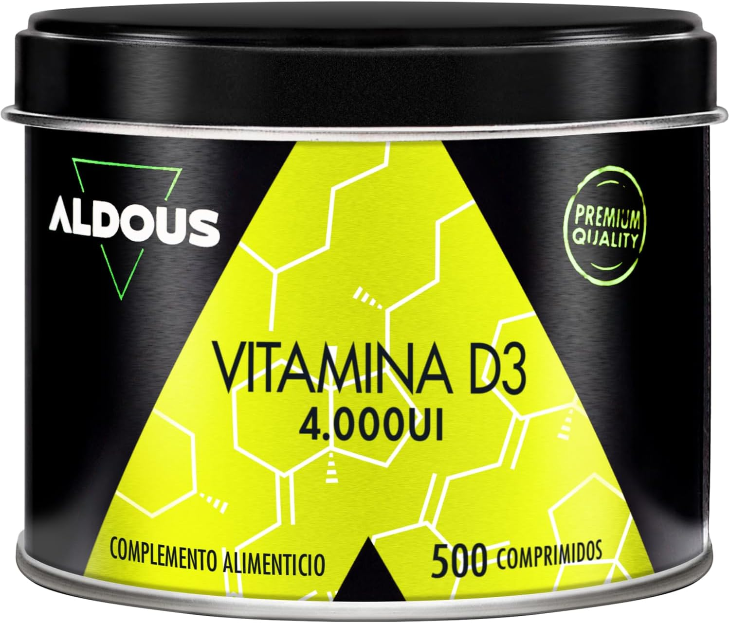 Vitamina D3 4000 UI Máxima Dosis - 500 Comprimidos - Vitamina D Colecalciferol -