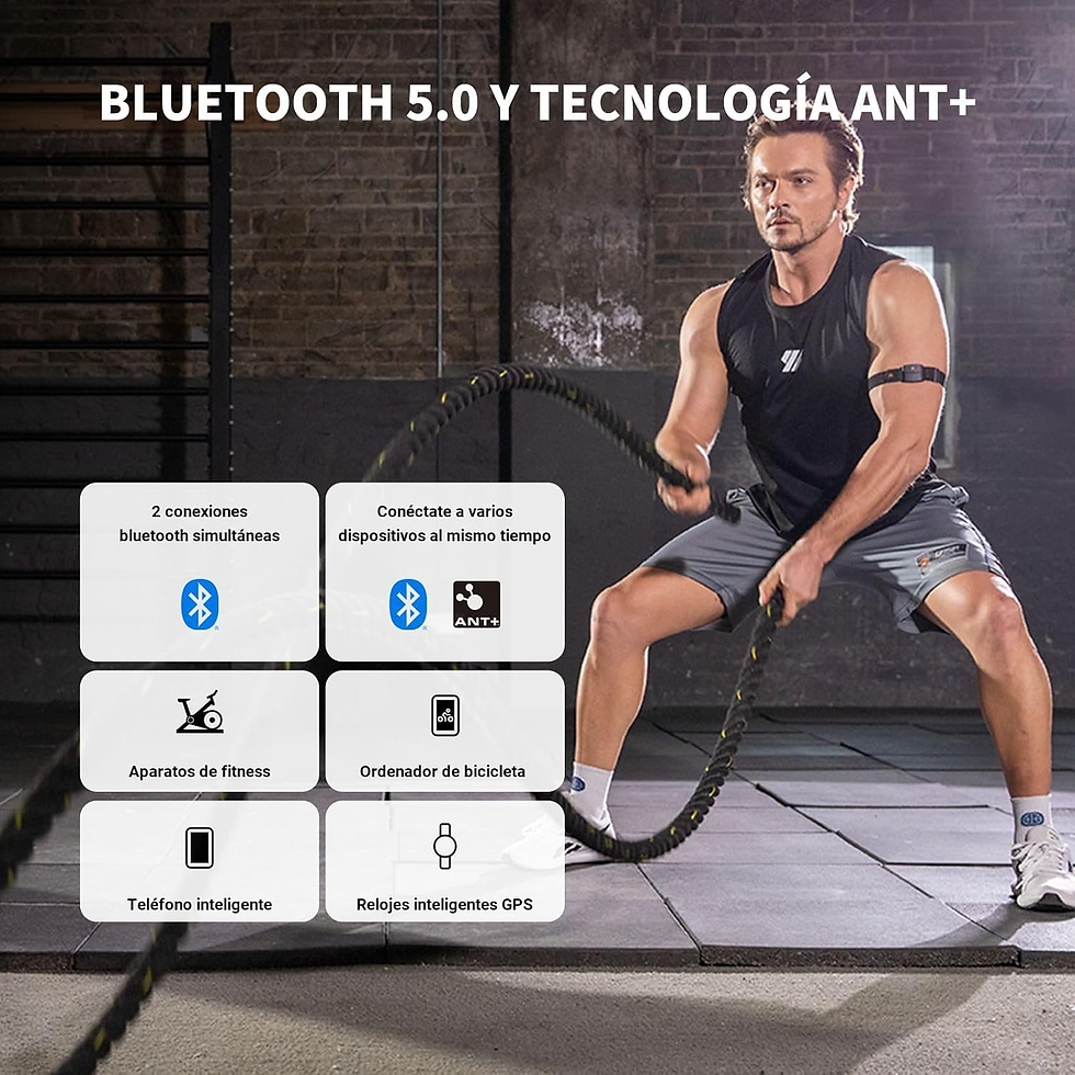 Miniatura: COOSPO HW9 Pulsómetros HRV Zona De Frecuencia Cardíaca Banda Bluetooth5.0 Ant+ C