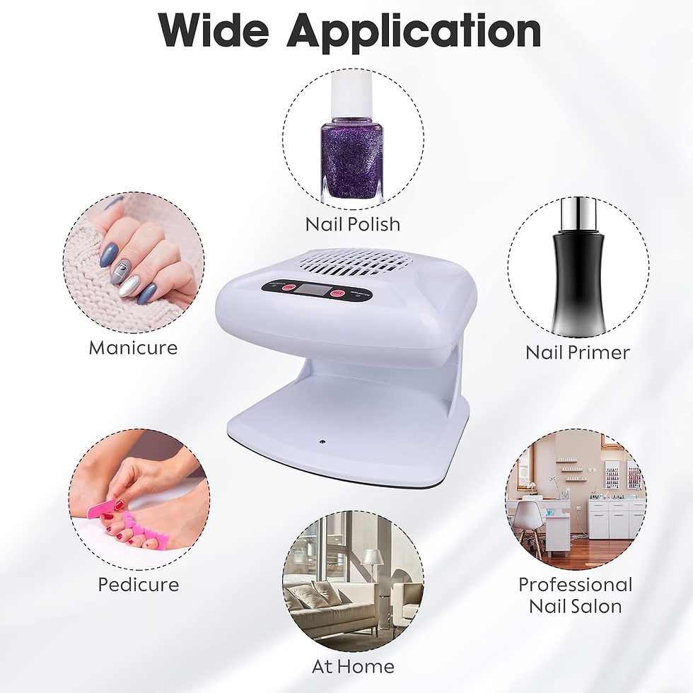 Miniatura: Secador De Uñas De Aire Con Sensor Automático, Ventilador De Aire De 300 W Para 