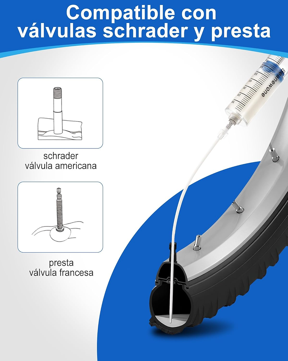 Miniatura: Jeringuilla Tubeless, 100Ml Jeringa De Inyector De Sellador Sin Cámara Para Cicl
