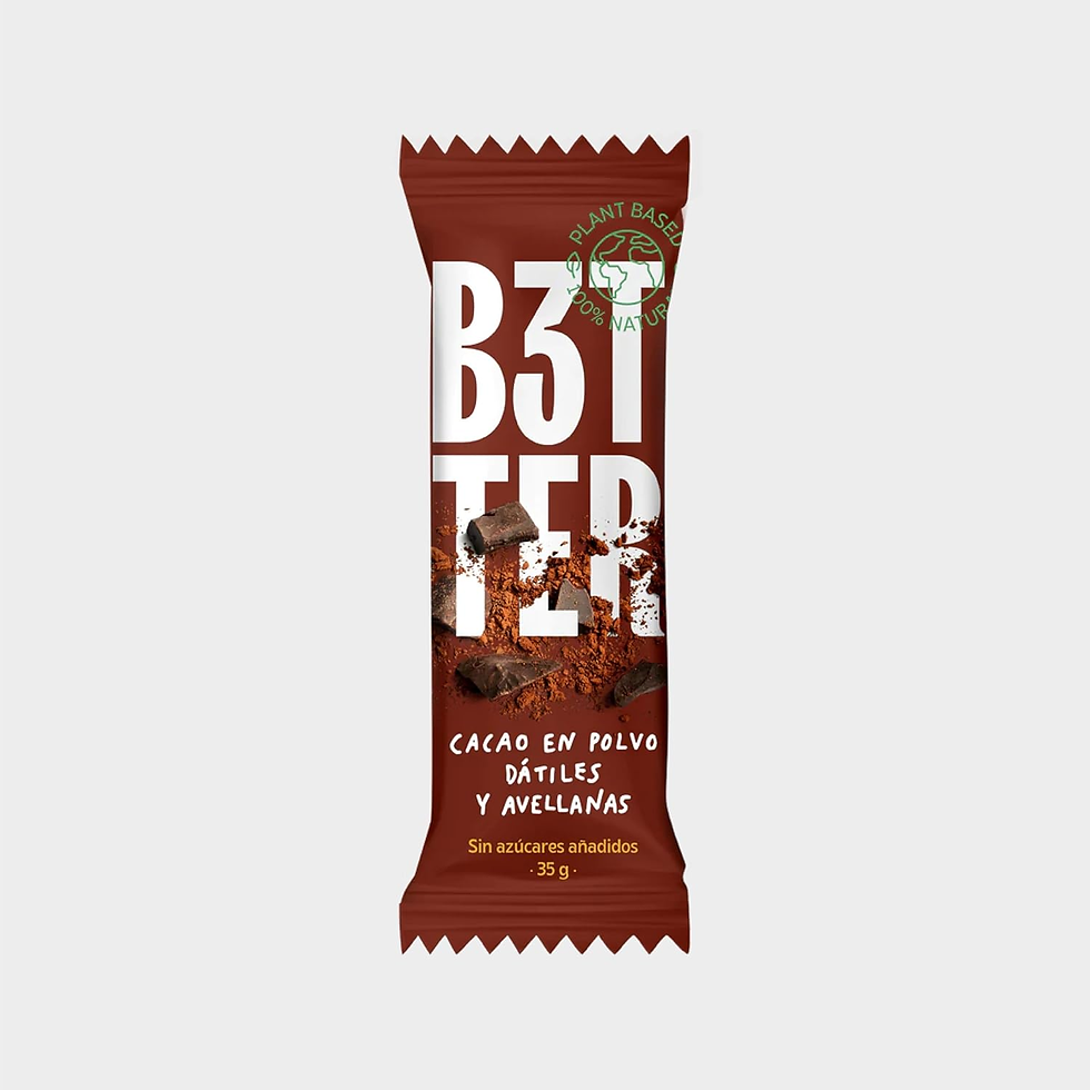 Miniatura: Barritas Proteina B3TTER Cacao - Barritas Energéticas Con Ingredientes 100% Natu