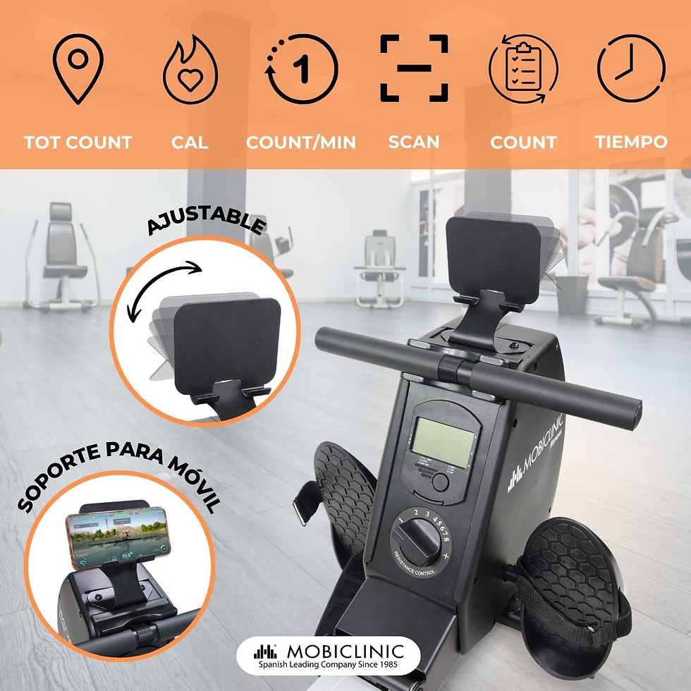 Miniatura: Mobiclinic® Fitness, Maquina De Remo, Rowfit, 8 Niveles Resistencia, Silencioso,
