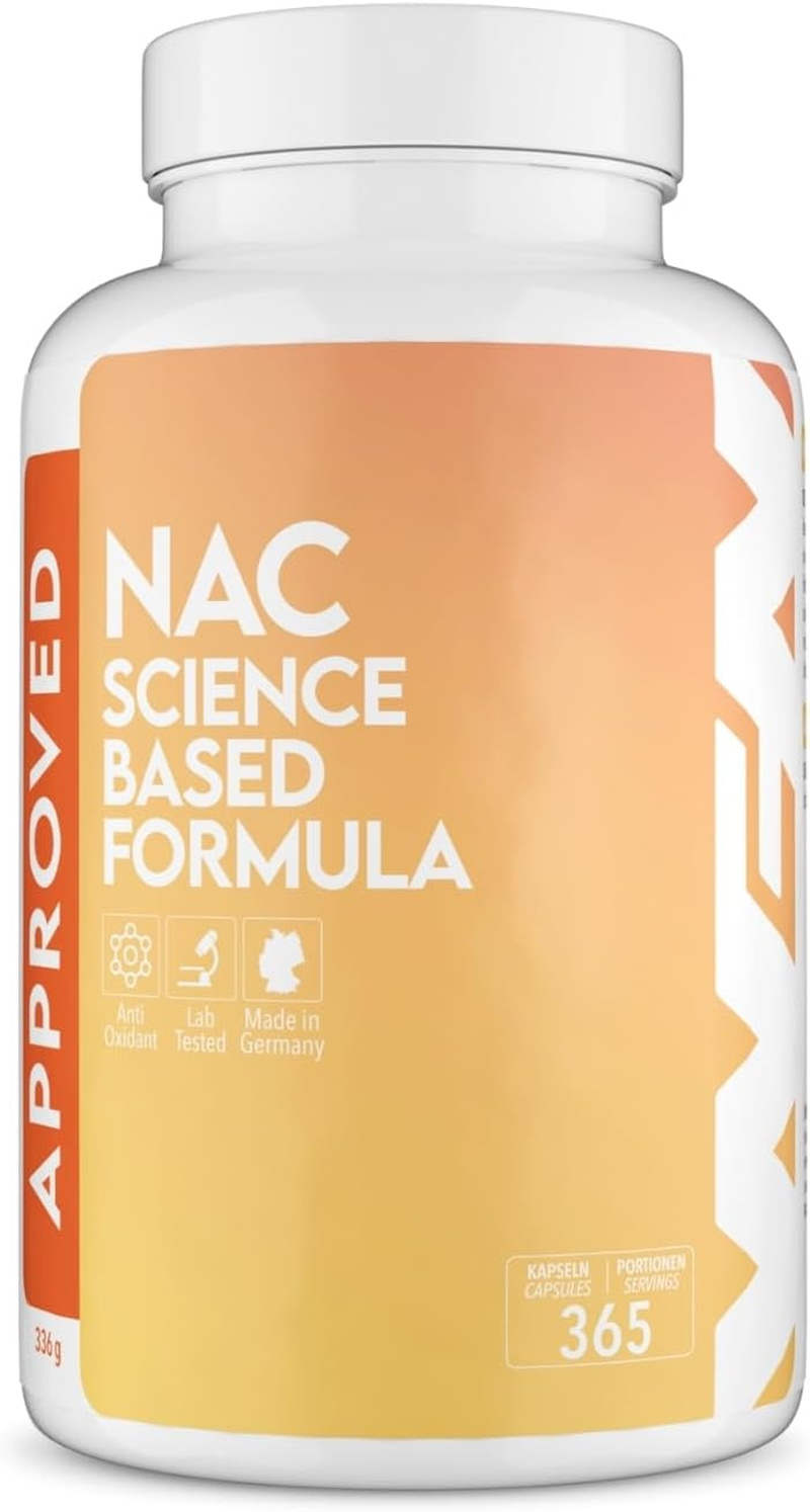 WFN Approved NAC 800 Mg Por Cápsula - N-Acetil-L-Cisteína - Suministro Anual De