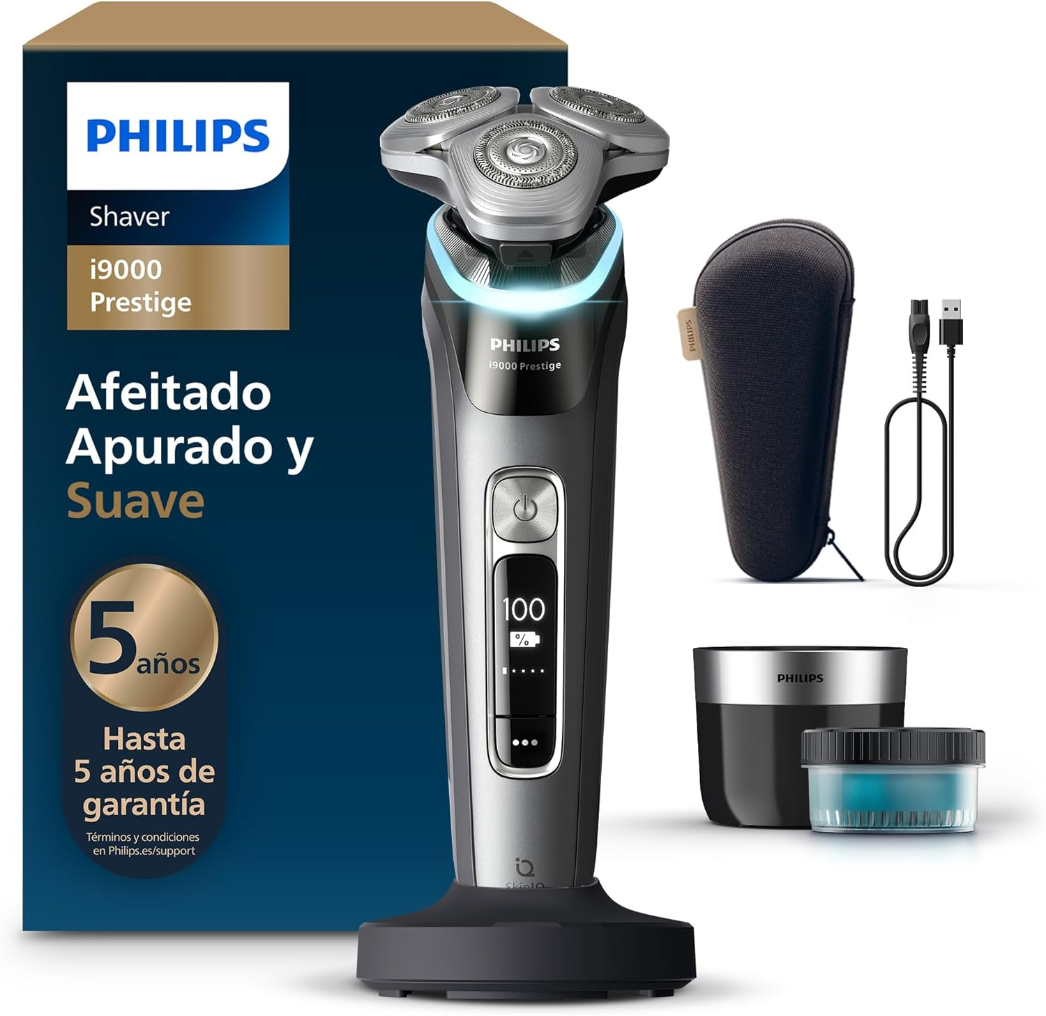 Philips I9000 Prestige, Afeitadora Eléctrica Hombre, Máquina De Afeitar Barba En