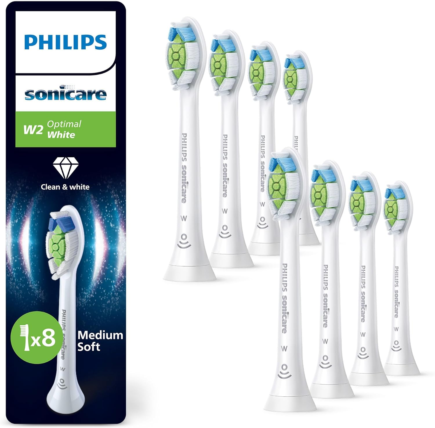 Philips Sonicare W2 Optimal White, Cabezales De Cepillo Dental De Repuesto Origi
