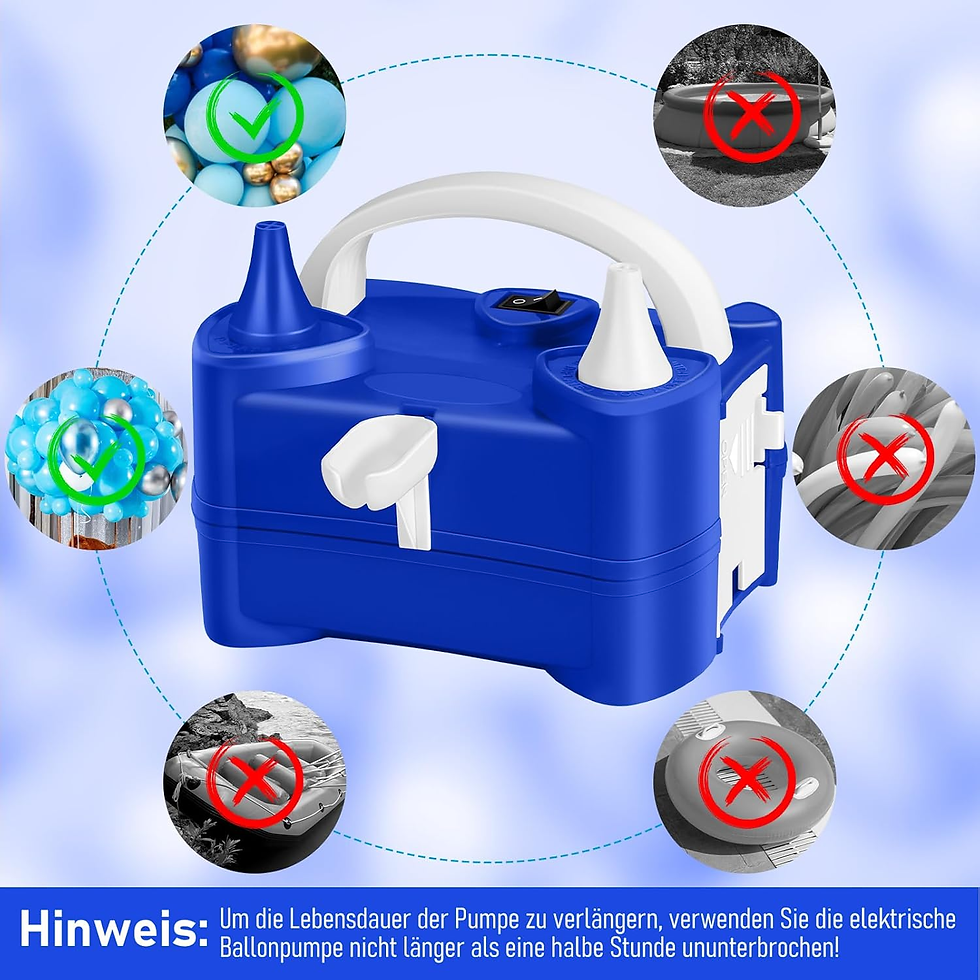 Miniatura: Inflador De Globos Electrico, Inflador De Globos Con Doble Boquilla, Hinchador G