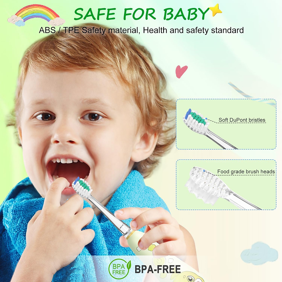 Miniatura: 5 Cabezales De Repuesto Para Cepillo De Dientes Para Niños SEAGO SG-513/977/EK6 