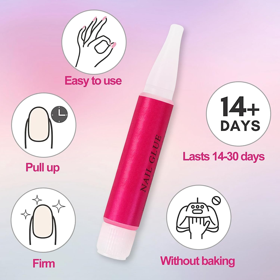 Miniatura: 12 Pcs Pegamento Uñas Postizas Super Fuerte, Pegamento Para Pegar En Uñas, Súper
