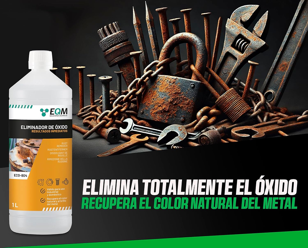 Miniatura: EQM - ECO-804 - Eliminador De Óxido Profesional - 1L - Remueve El Óxido Completa